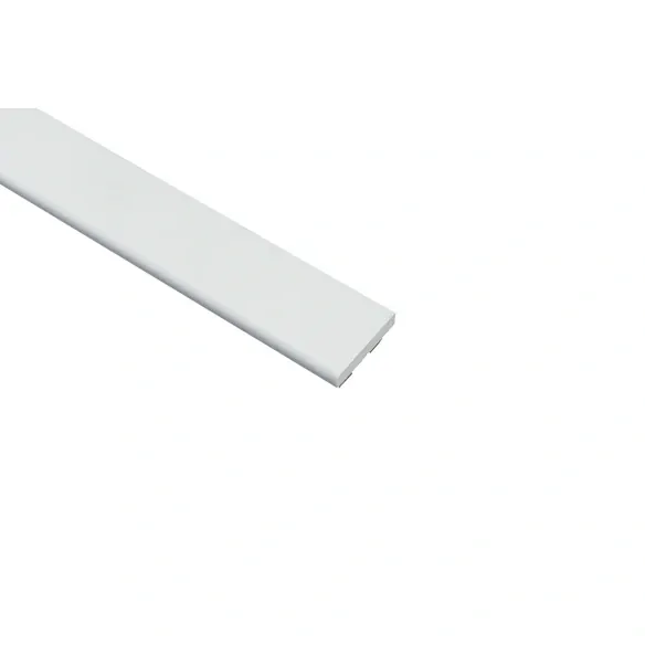Abschlussleiste, BxLxH: 4,3 x 250 x 0,5 cm, weiß