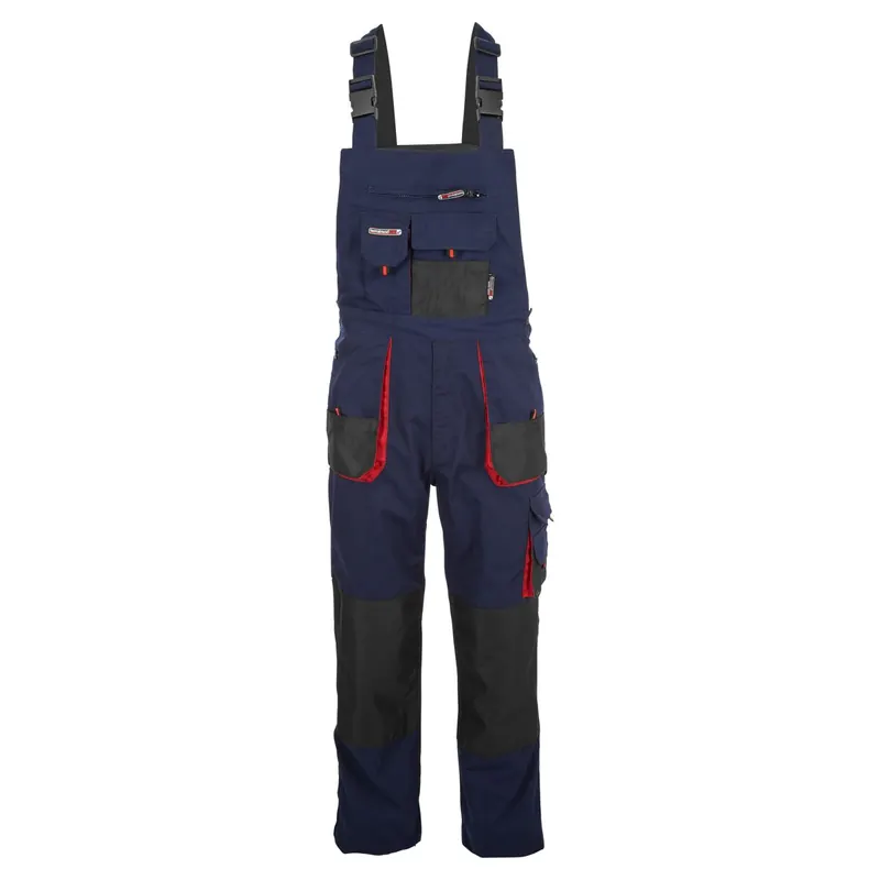 Arbeitslatzhose marineblau/rot Gr. 48