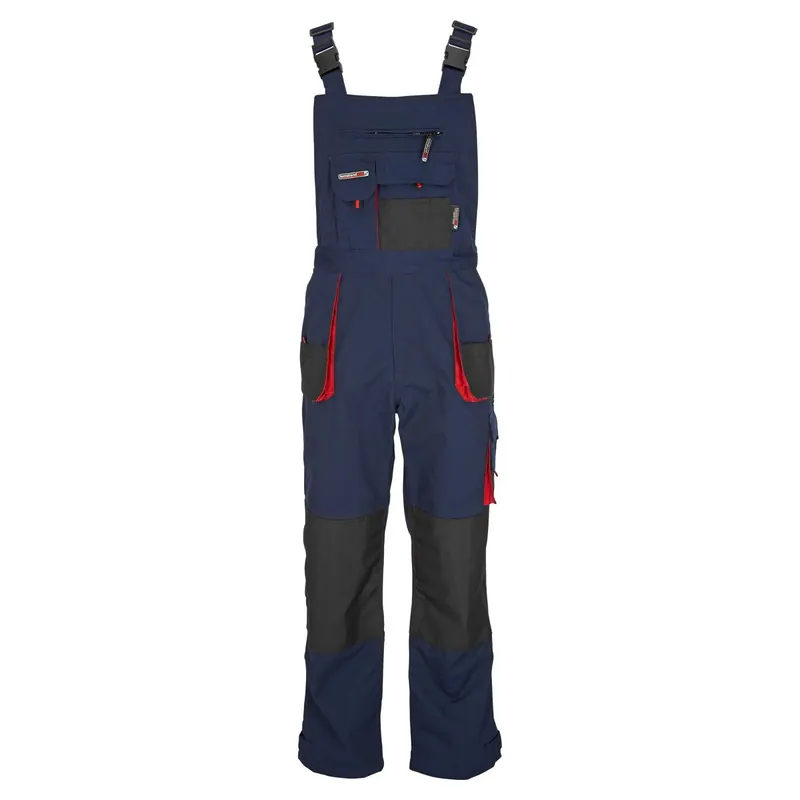Arbeitslatzhose marineblau/rot Gr. 58