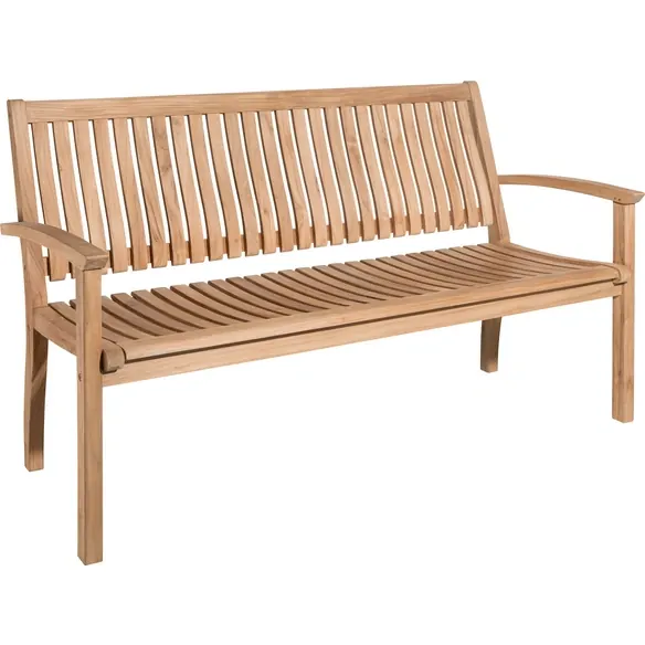 Bank »Somerville«, BxHxT: 158 x 62 x 91,5 cm, Teakholz