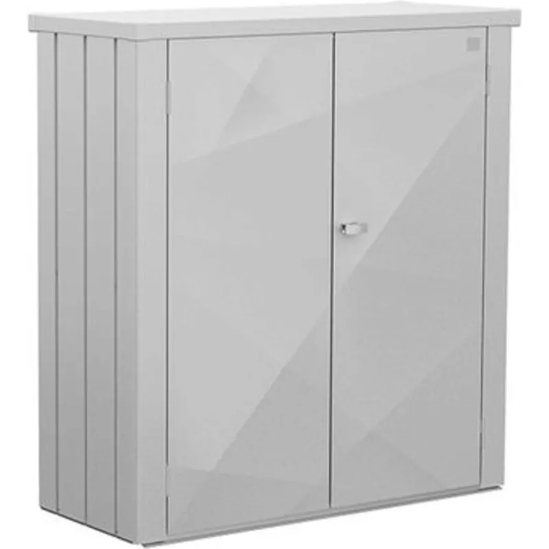 Biohort Terrassenschrank Romeo Gr. M X-Design, silber-metallic