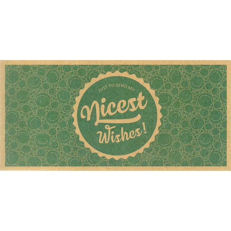 bloomling "Nicest Wishes!" - Geschenk-Gutschein, "Nice Wishes" Gutschein