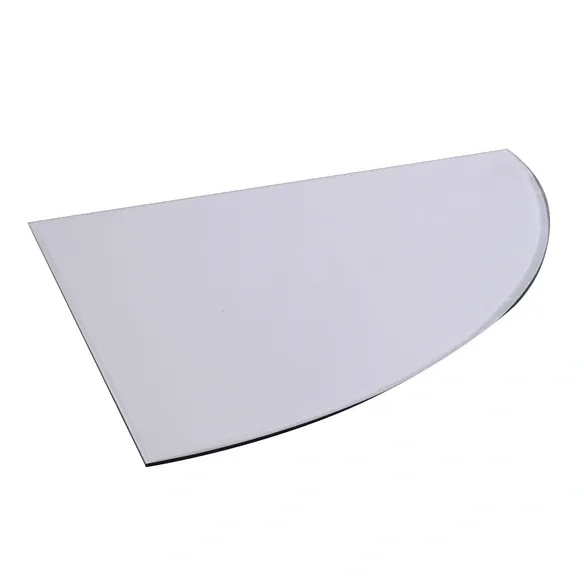 Bodenplatte, Glas, abgerundet, BxL: 100 x 100 cm, Stärke: 8 mm
