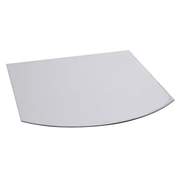 Bodenplatte, Glas, abgerundet, BxL: 120 x 100 cm, Stärke: 8 mm