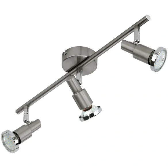 Deckenspot »Cool«, Länge: 47,5 cm, Höhe: 12 cm, nickelfarben matt