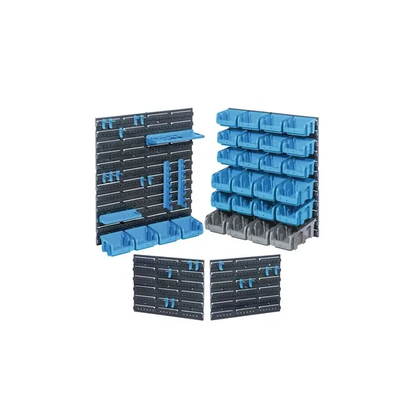 Endloswand, StorePlus Set P 55 Kunststoff, schwarz, blau, grau