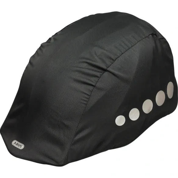 Fahrradzubehör, Regenkappe für Fahrradhelm schwarz