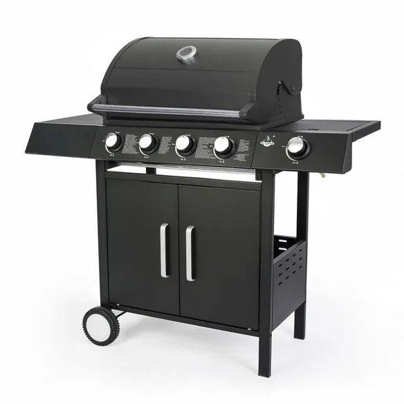 Gasgrill »San Angelo«, 4+1 Brenner, Grillfläche: 62 x 38 cm, schwarz