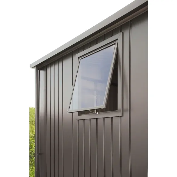 Gerätehaus »Highline Windowedition«, Gr. H4, quarzgrau-metallic, Doppeltür