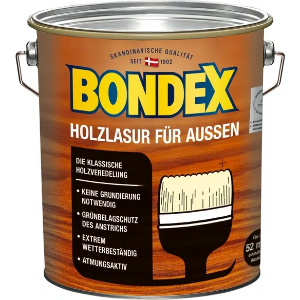 Holzlasur, für außen, 4 l, Rio Palisander