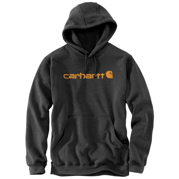 Hoodie, M, mit Marquette Logo, Carbon Heather/Carhartt Gold