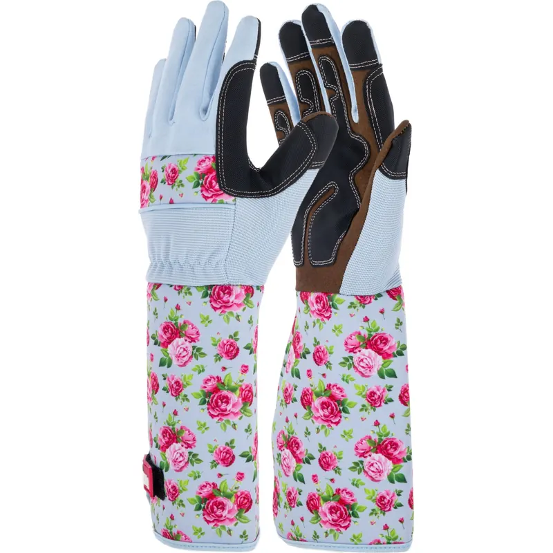 KERBL Gartenhandschuh Rose Garden geblümt, 8/M (1 Paar)