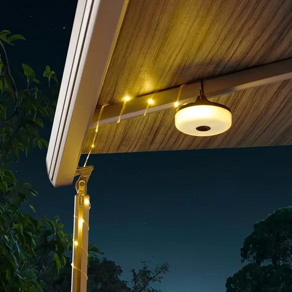 LED-Lichterkette »Taivo«, warmweiß, aufrollbar, Taschenlampenfunktion