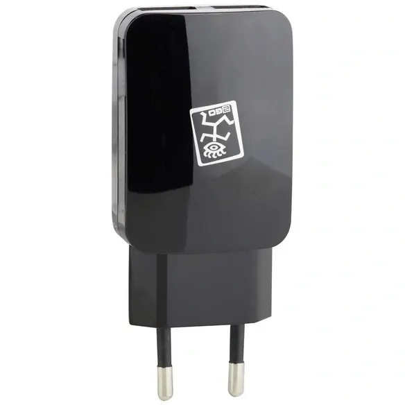Netzladegerät, Schwarz, 2x USB-Buchse