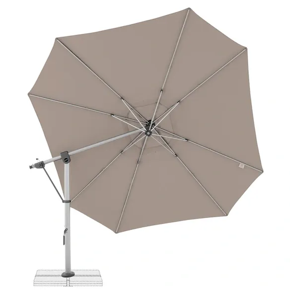 Pendelschirm, »Expert«, Ø 400 cm, beige