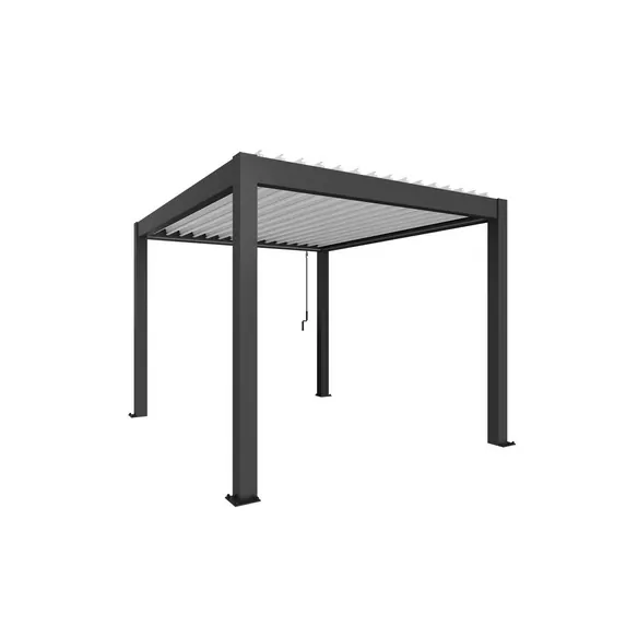 Pergola »Gr. 3 x 3,5«, BxHxT: 312 x 264 x 367,5 cm, dunkelgrau-metallic/weiss