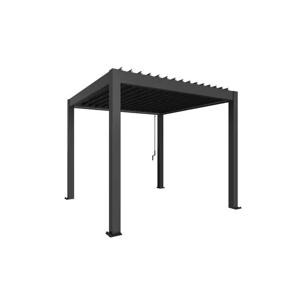 Pergola »Gr. 3 x 3«, BxHxT: 312 x 264 x 312 cm, dunkelgrau-metallic
