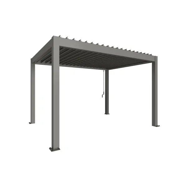 Pergola »Gr. 4x3«, BxHxT: 404,5 x 255 x 312 cm, quarzgrau-metallic