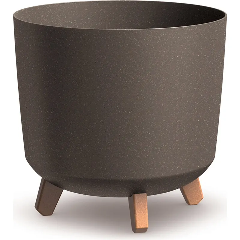 Prosperplast Blumentopf Gracia Tubus ECO Wood I Kaffee
