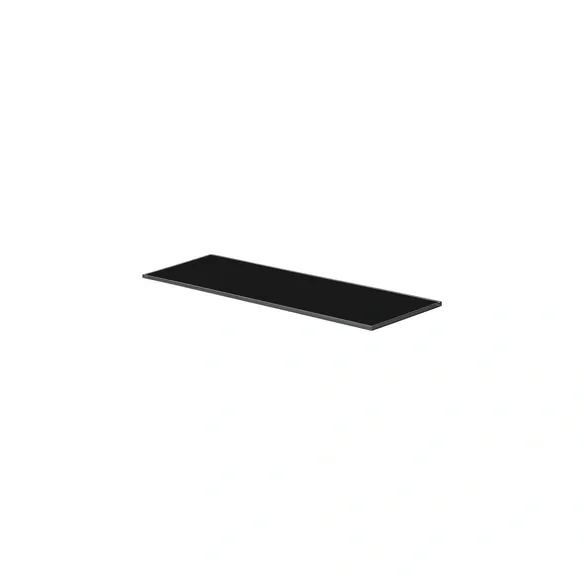 Regal »Glassline Square«, Glas, schwarz, BxL: 200 x 600 mm