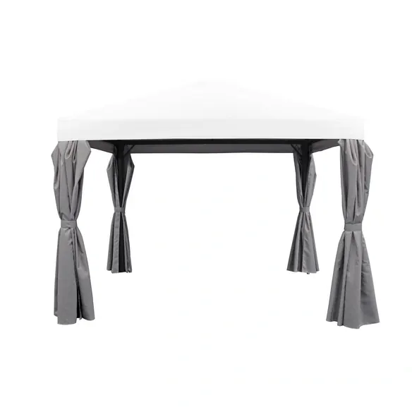 Seitenteile, Breite: 293 cm, Polyester, hellgrau