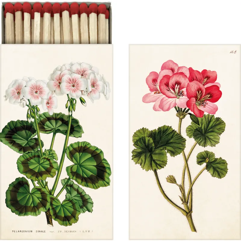 Sköna Ting Streichhölzer "Pelargonie"