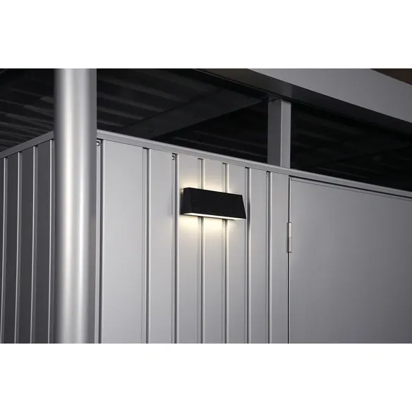 Solarleuchte, BxHxT: 15 x 5 x 10 cm, schwarz
