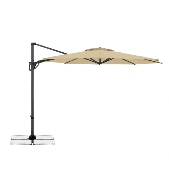 Sonnenschirm, »Life«, Ø 310 cm, naturfarben
