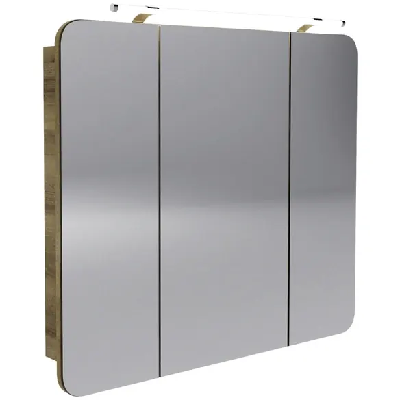 Spiegelschrank »Milano«, 3-türig, LED, BxH: 90 x 78 cm