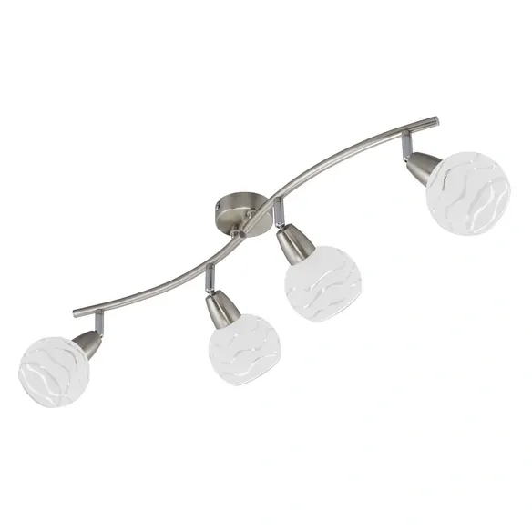 Spotbalken »VIOLA«, Länge: 70 cm, Höhe: 13 cm, chromfarben