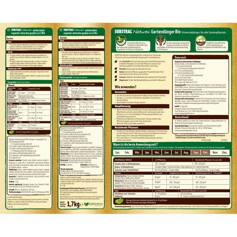 SUBSTRAL® Naturen® Gartendünger, 5 kg