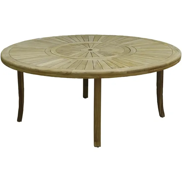 Tisch, BxHxT: 180 x 74,5 x 180 cm, Tischplatte: Teakholz