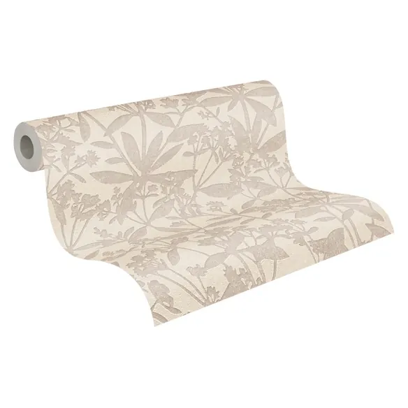 Vliestapete, BxL: 53 x 1005 cm, cremefarben/beige
