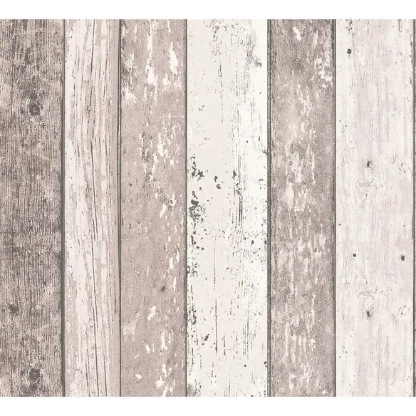 Vliestapete »Wood'n Stone«, BxL: 53 x 1005 cm, creme/beige/ocker