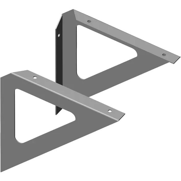 Wandkonsole »TRIANGEL«, Stahl, weißaluminium