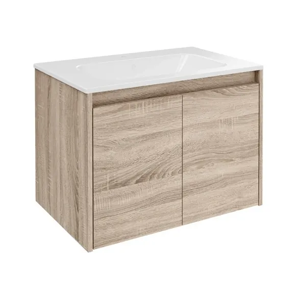 Waschplatz-Set »Compact Line«, BxHxT: 710 x 515 x 465 mm, Sonoma-Eiche