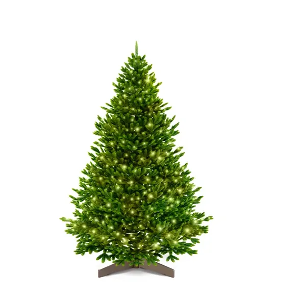 Weihnachtsbaum »Premium Tanne«, mit LED Holzständer, 150 cm