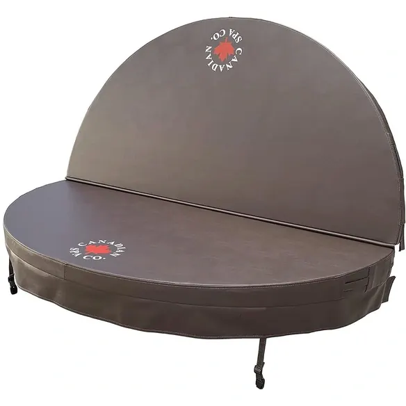Whirlpoolabdeckung, 203 cm Ø, braun, isolierend, UV-beständig
