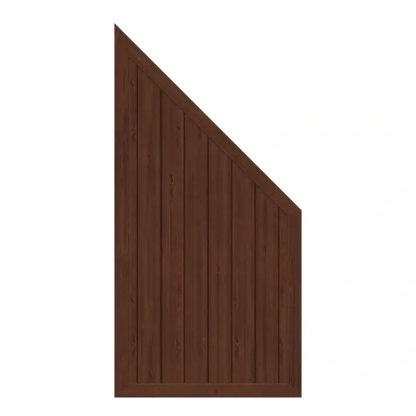 Zaun-Element »Longlife Riva«, 90x180/90 cm, nussbaum